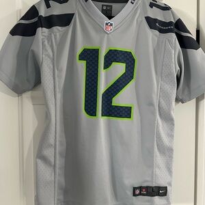 NFL Nike Gray and Blue Women’s Jersey